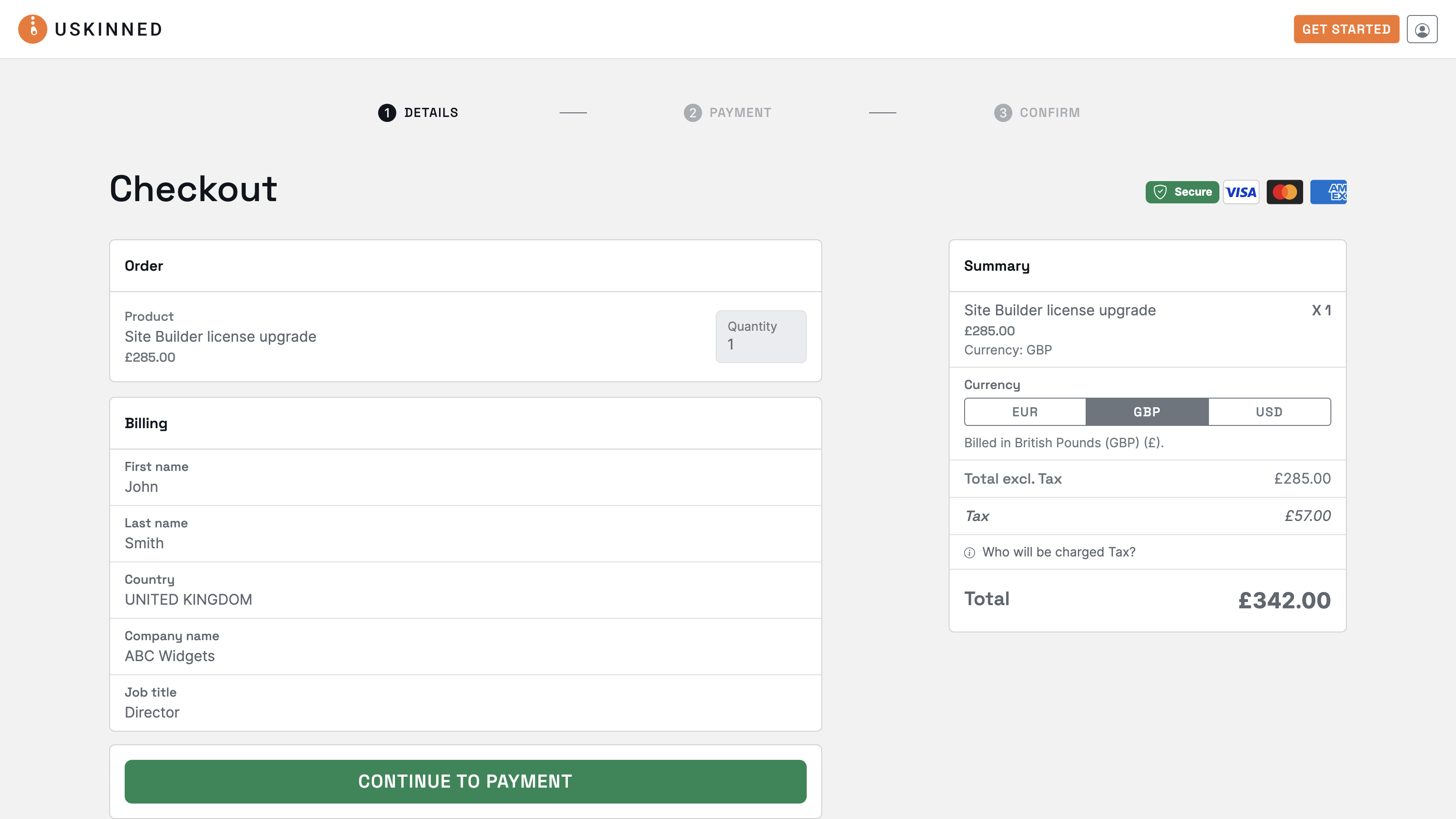 Buy a uSkinned Site Builder for Umbraco license upgrade.