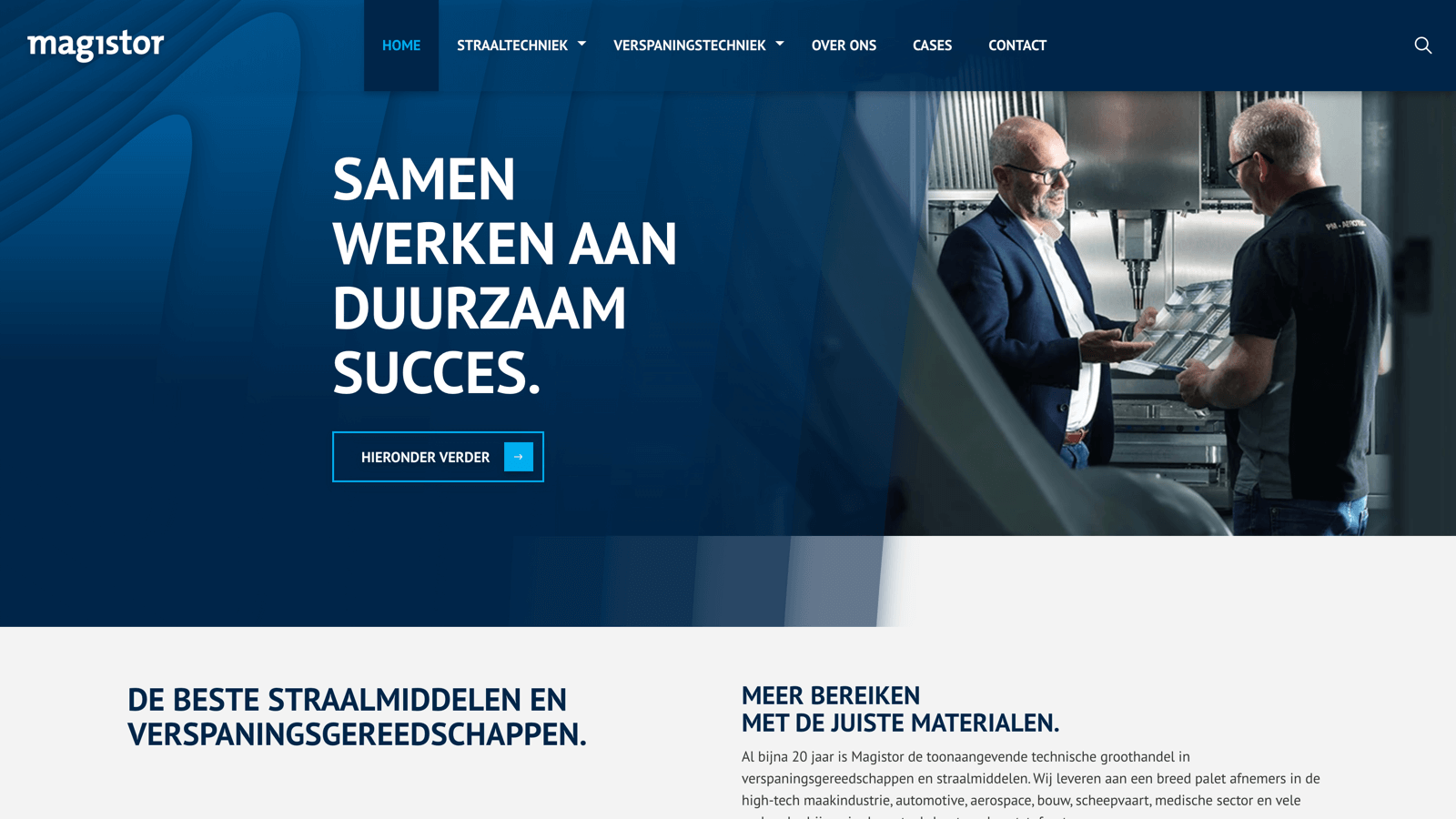 magistor.nl built with uSkinned for Umbraco.