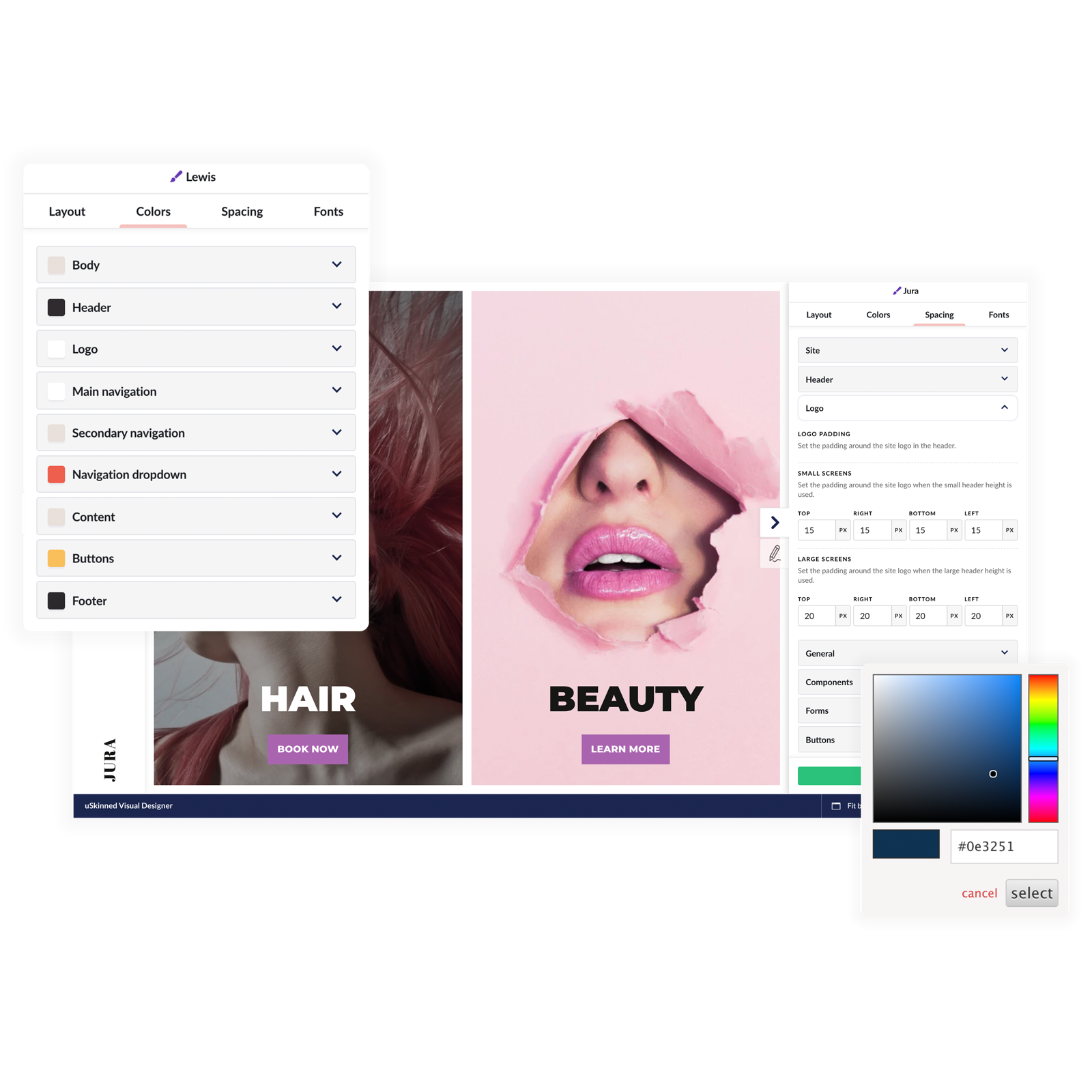 Award Winning uSkinned Site Builder for Umbraco CMS.