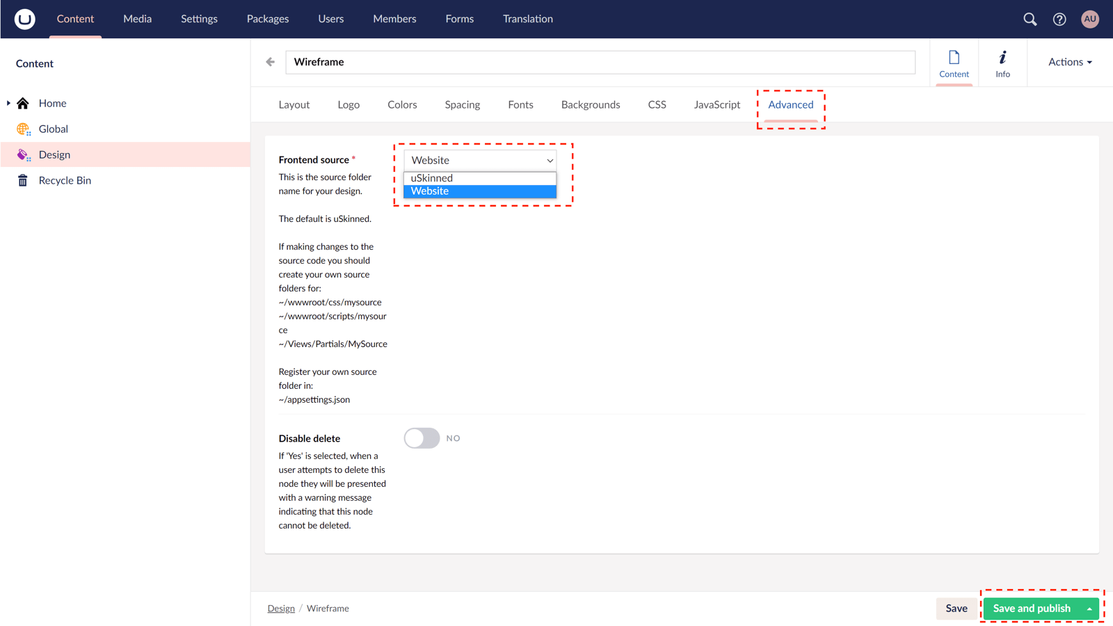 Use your own codebase with uSkinned for Umbraco CMS.