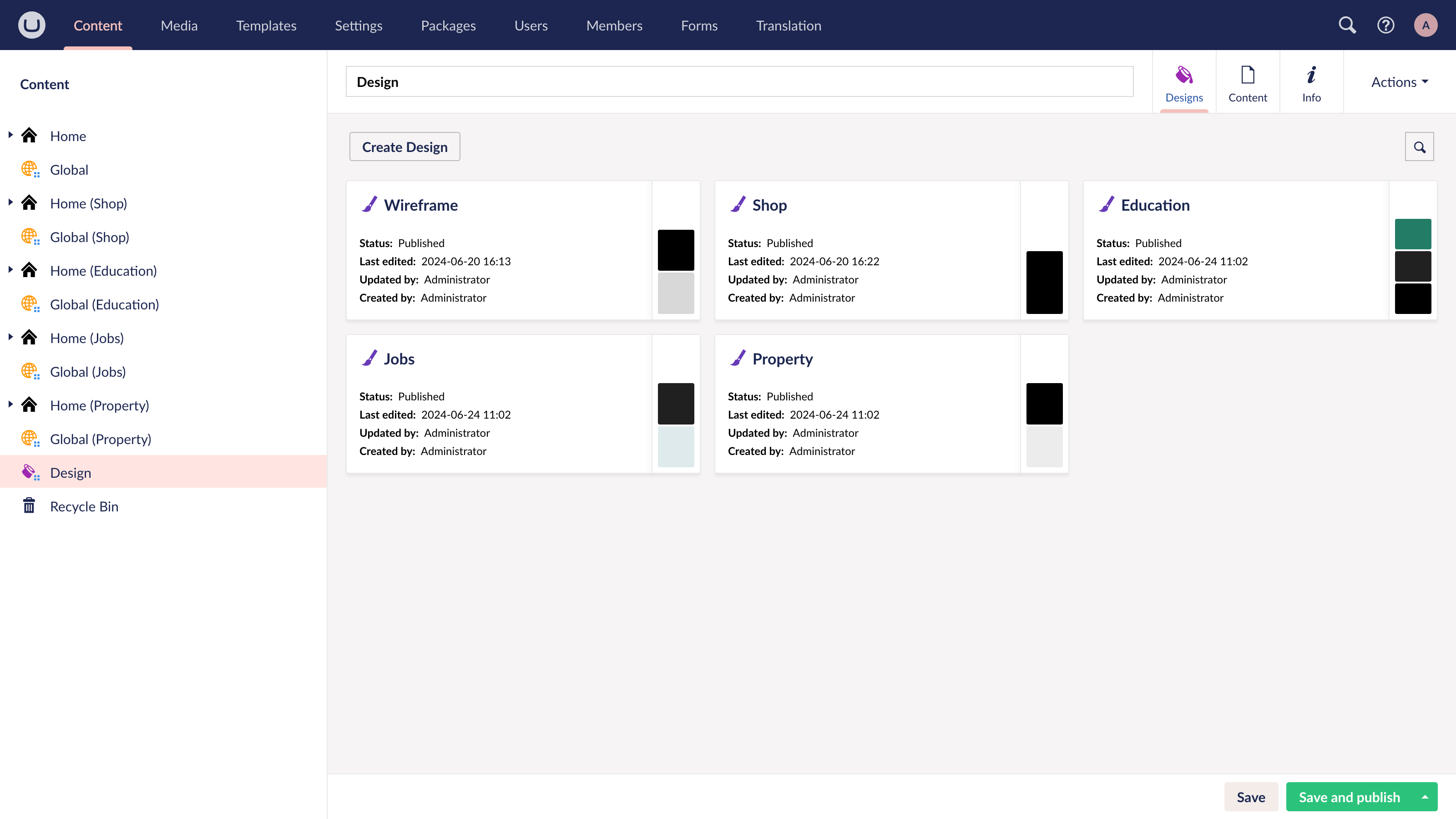 uSkinned for Umbraco Starter Kit theme design installed successfully.